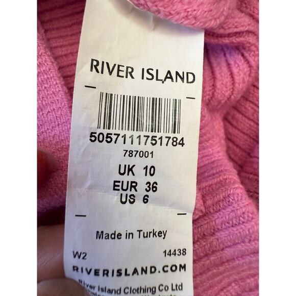 River Island Women Size 10 Pink Jumper Set Wide Leg - Picture 5 of 16